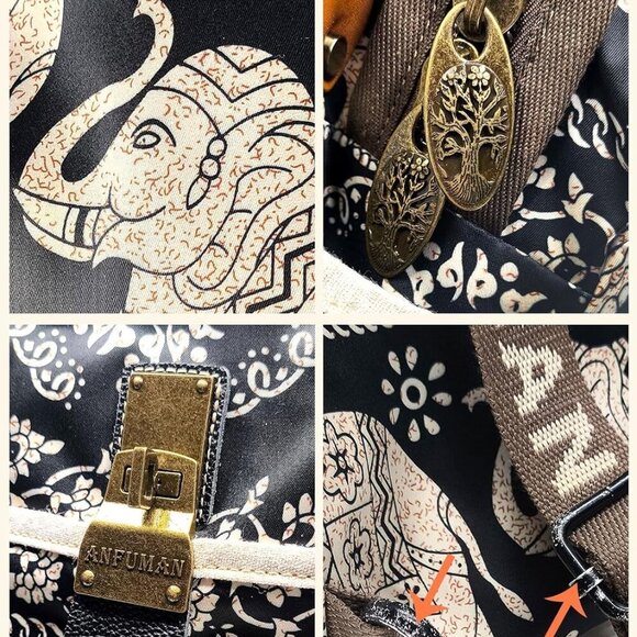 Nylon Backpack Purse Small Waterproof Shoulder Bag Casual Women - Picture 6 of 8